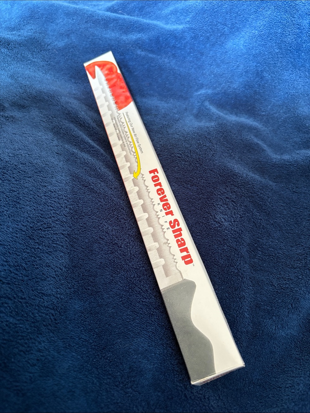 Forever Sharp Serrated Knife Sharpener - Red and Gray